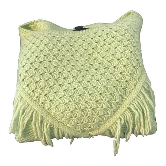 SCOOP Women’sl Crochet Fringe Sweater Sage Green - Picture 10 of 10